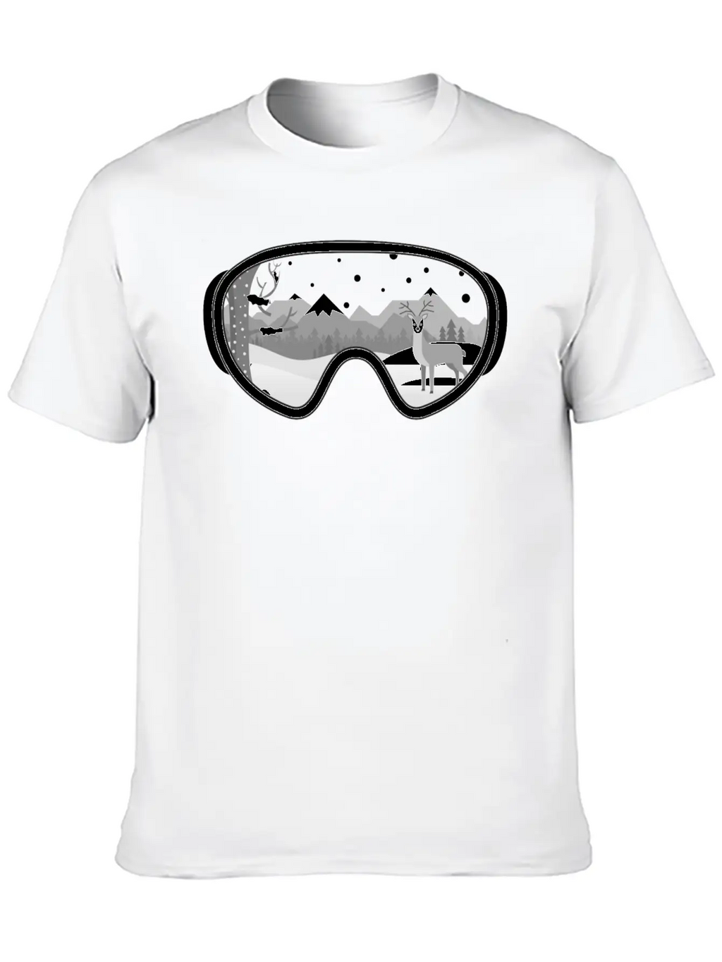 Walk At Snow Classic Cotton Tee – Unisex Comfort For Any Season