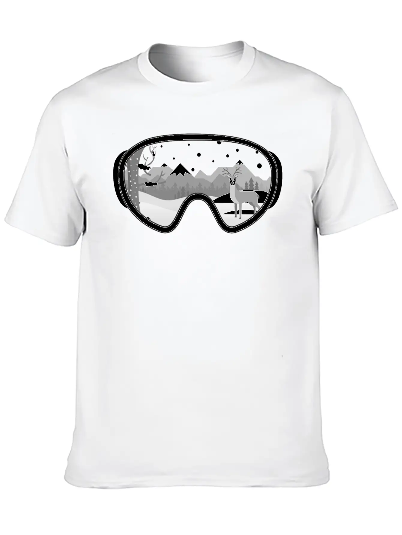 Walk At Snow Classic Cotton Tee – Unisex Comfort For Any Season