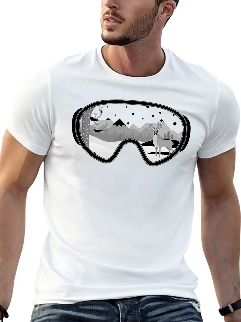 Walk At Snow Classic Cotton Tee – Unisex Comfort For Any Season