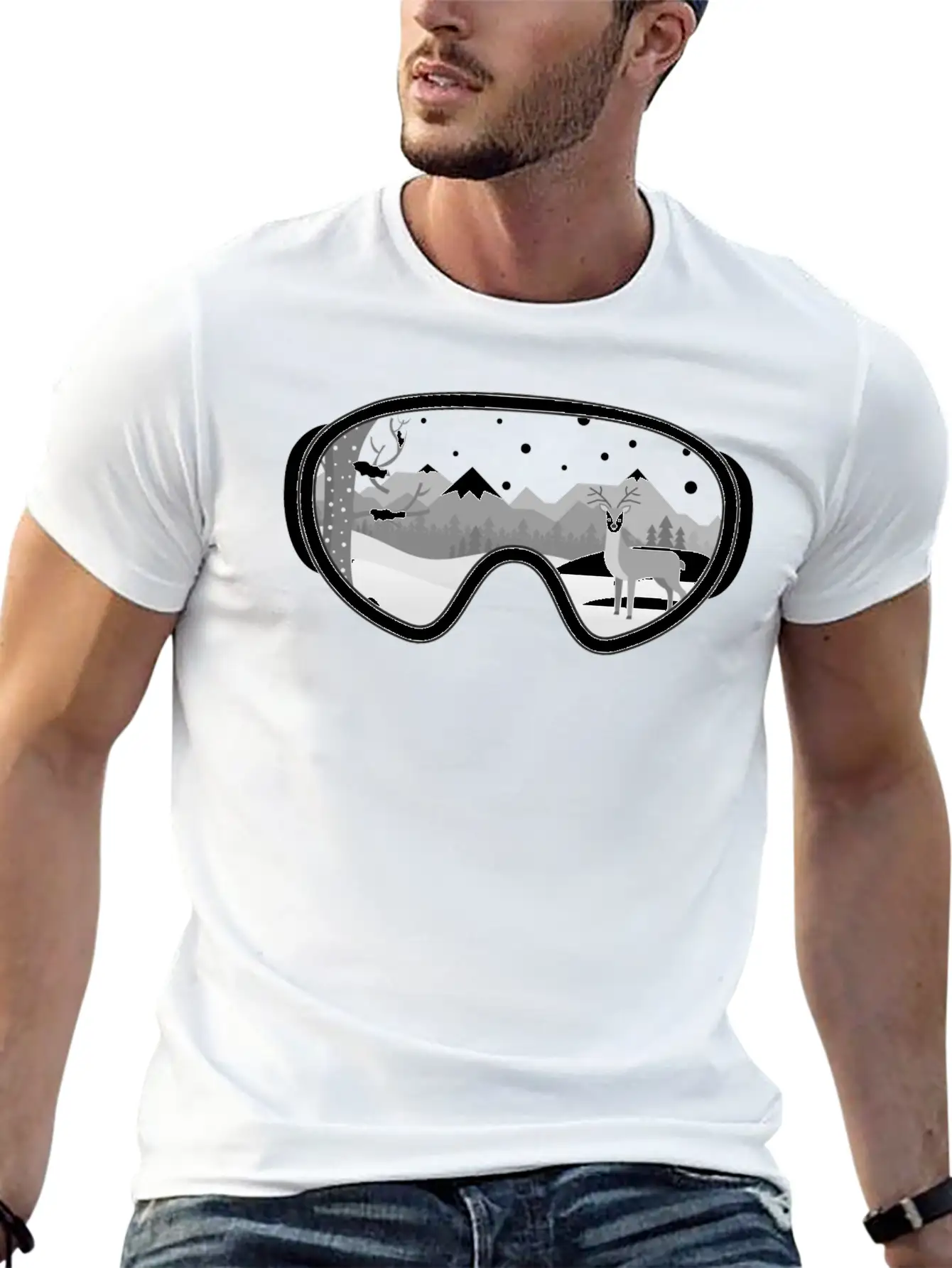 Walk At Snow Classic Cotton Tee – Unisex Comfort For Any Season