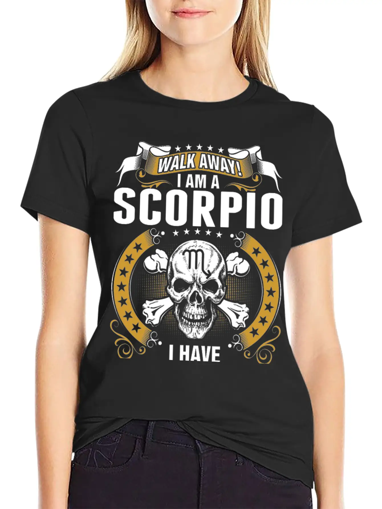 Walk Away I Am A Scorpio T-shirt Breathable Graphic T-Shirt – Perfect For Casual Days