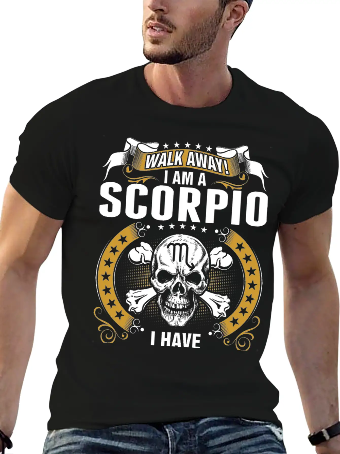 Walk Away I Am A Scorpio T-shirt Breathable Graphic T-Shirt – Perfect For Casual Days