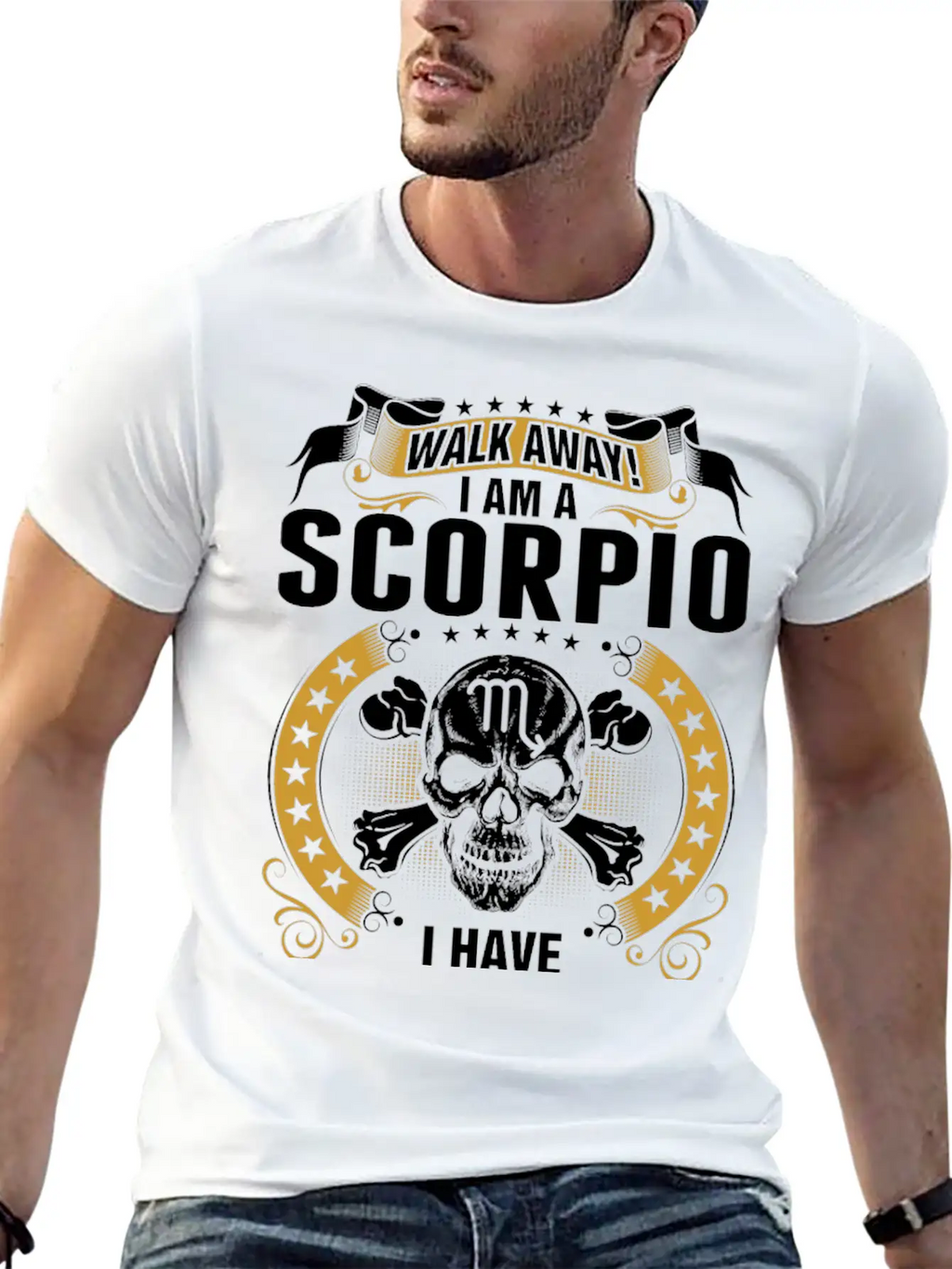 Walk Away I Am A Scorpio T-shirt Breathable Graphic T-Shirt – Perfect For Casual Days