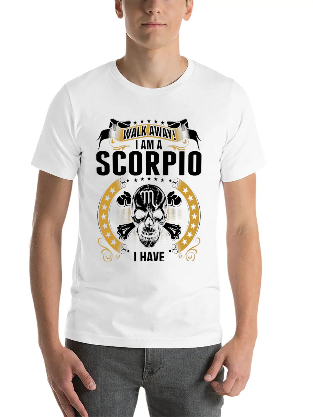 Walk Away I Am A Scorpio T-shirt Breathable Graphic T-Shirt – Perfect For Casual Days