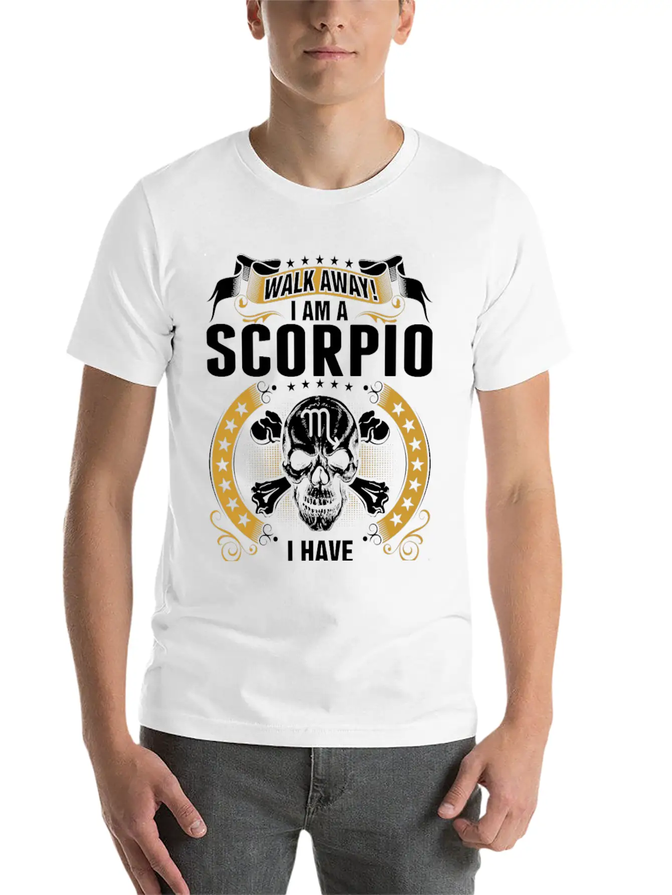 Walk Away I Am A Scorpio T-shirt Breathable Graphic T-Shirt – Perfect For Casual Days