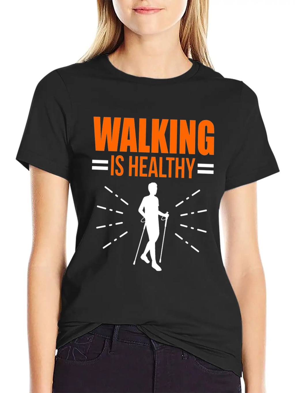Walking Exercise Healthy Qoute Gift Timeless Short Sleeve Tee – Comfy And Minimalist Design