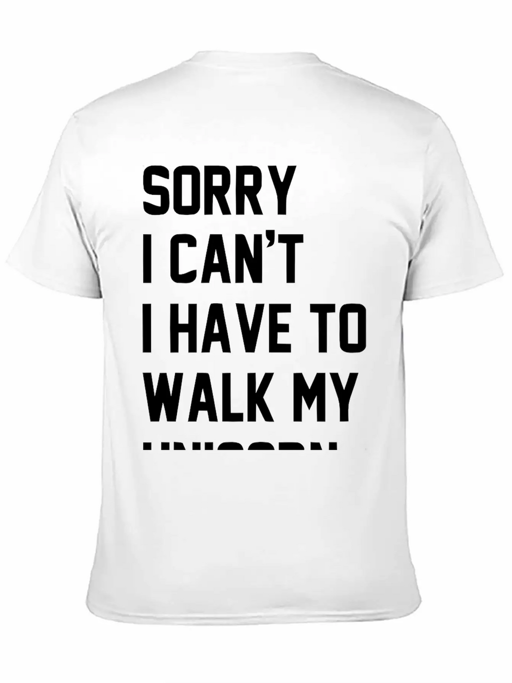 Walkmyunicorn_1c Unisex Casual T-Shirt – Clean Design For Daily Comfort