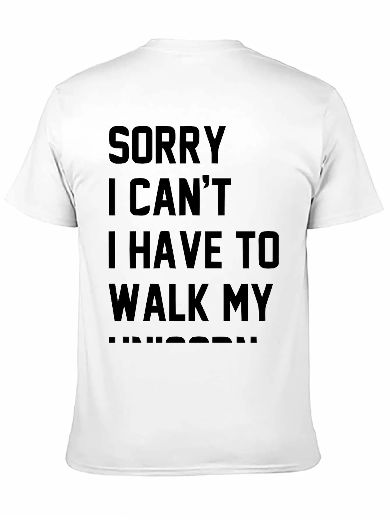 Walkmyunicorn_1c Unisex Casual T-Shirt – Clean Design For Daily Comfort