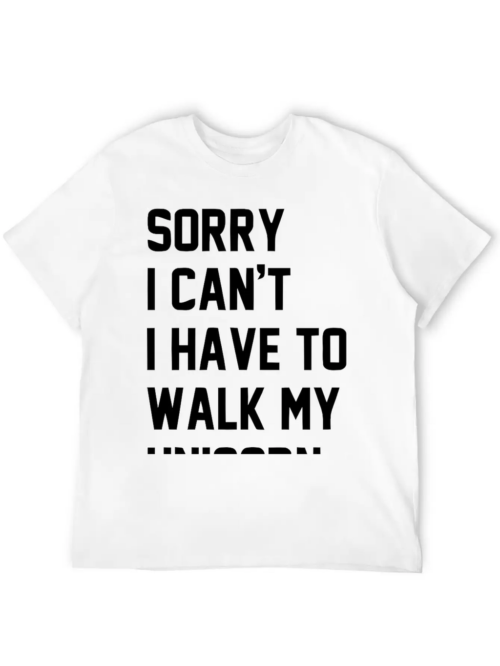 Walkmyunicorn_1c Unisex Casual T-Shirt – Clean Design For Daily Comfort
