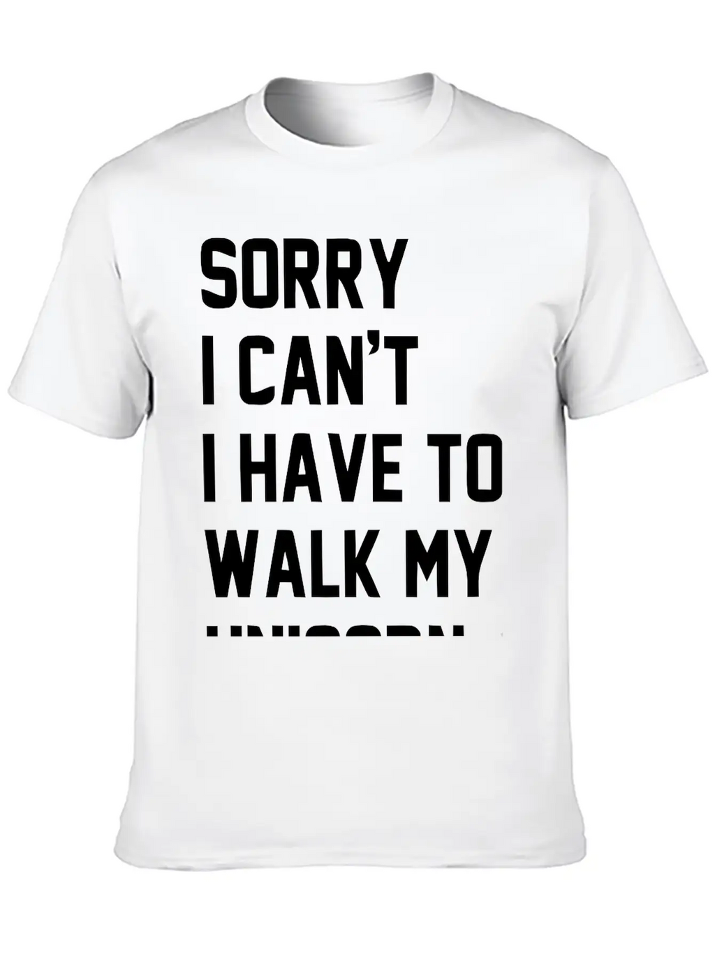 Walkmyunicorn_1c Unisex Casual T-Shirt – Clean Design For Daily Comfort