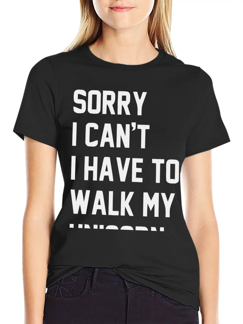 Walkmyunicorn_1c Unisex Casual T-Shirt – Clean Design For Daily Comfort