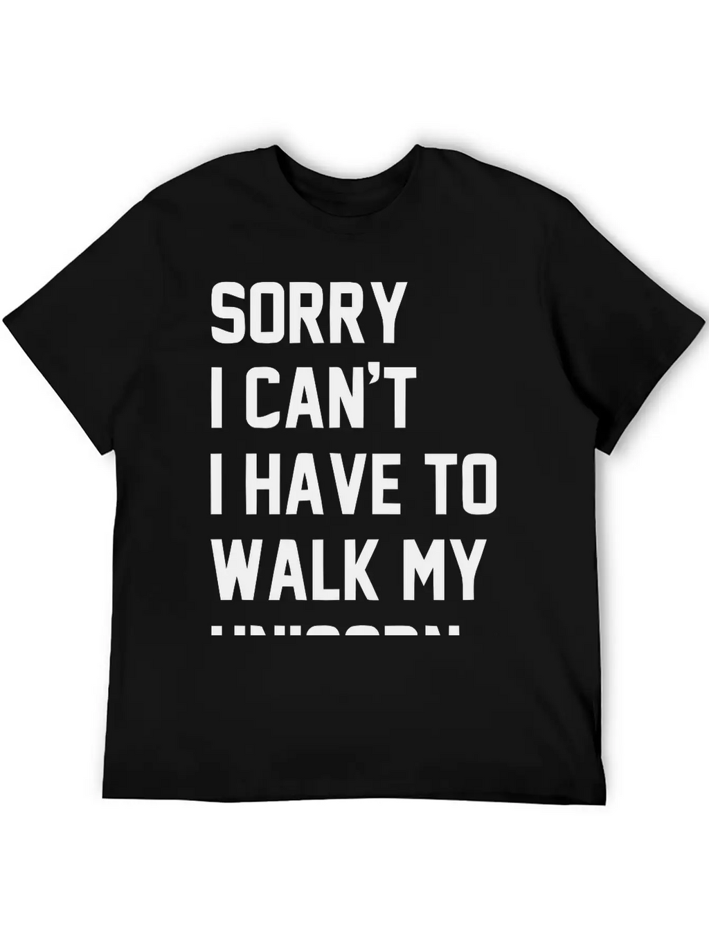 Walkmyunicorn_1c Unisex Casual T-Shirt – Clean Design For Daily Comfort