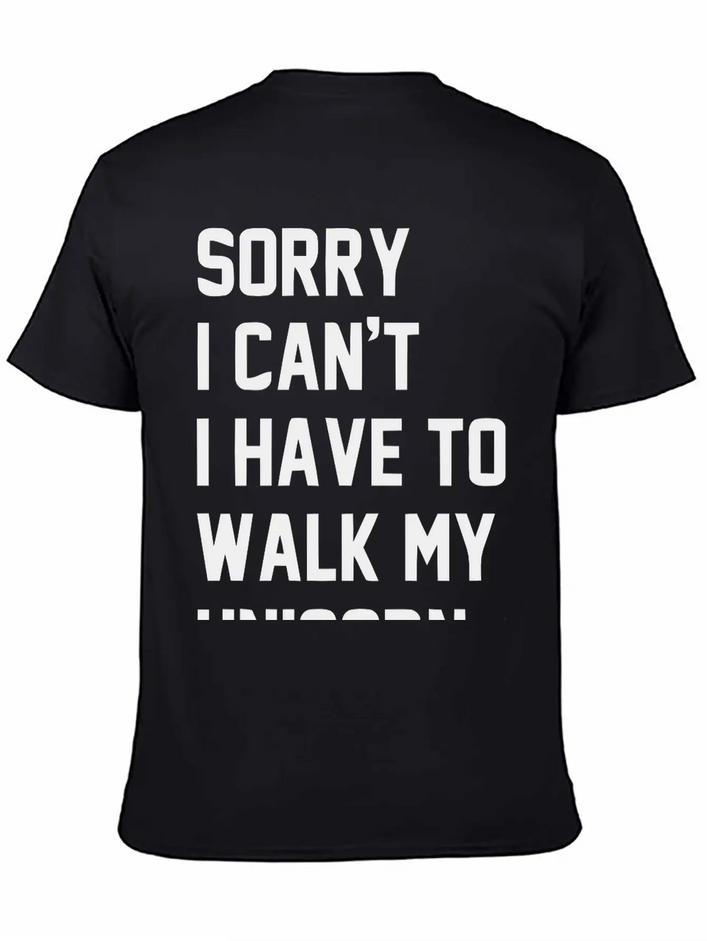 Walkmyunicorn_1c Unisex Casual T-Shirt – Clean Design For Daily Comfort