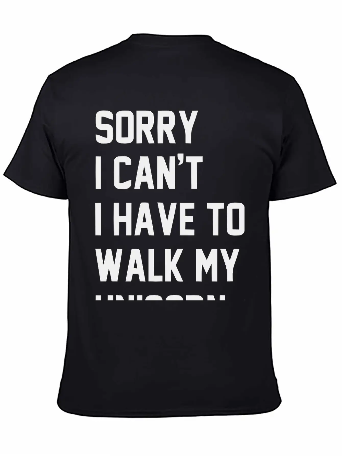 Walkmyunicorn_1c Unisex Casual T-Shirt – Clean Design For Daily Comfort