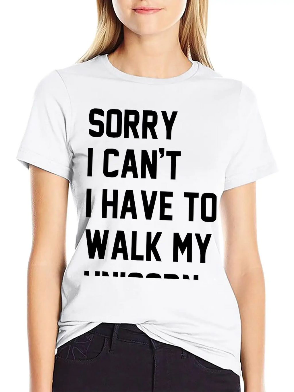 Walkmyunicorn_1c Unisex Casual T-Shirt – Clean Design For Daily Comfort