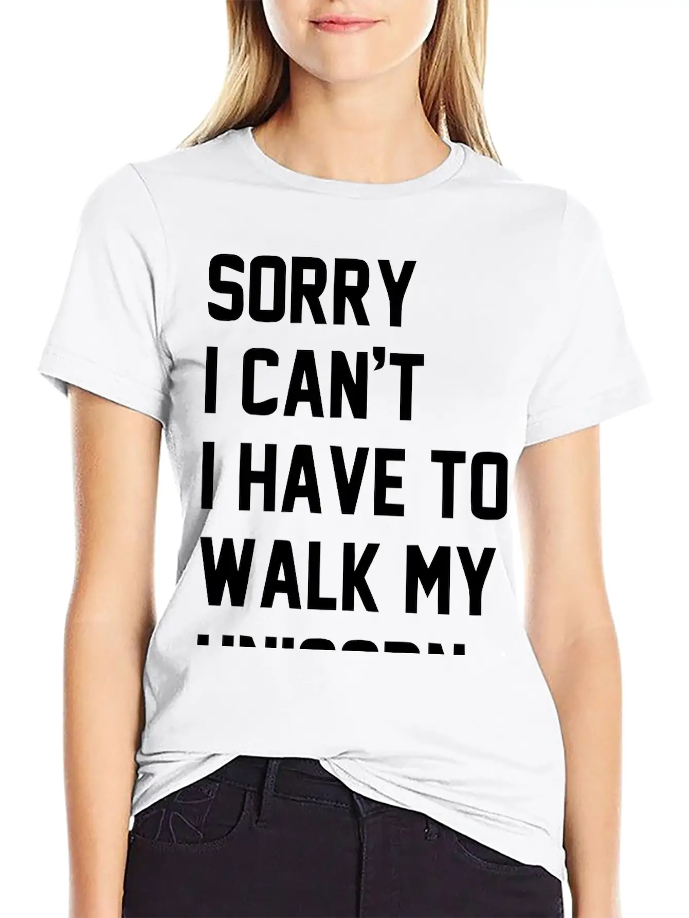 Walkmyunicorn_1c Unisex Casual T-Shirt – Clean Design For Daily Comfort