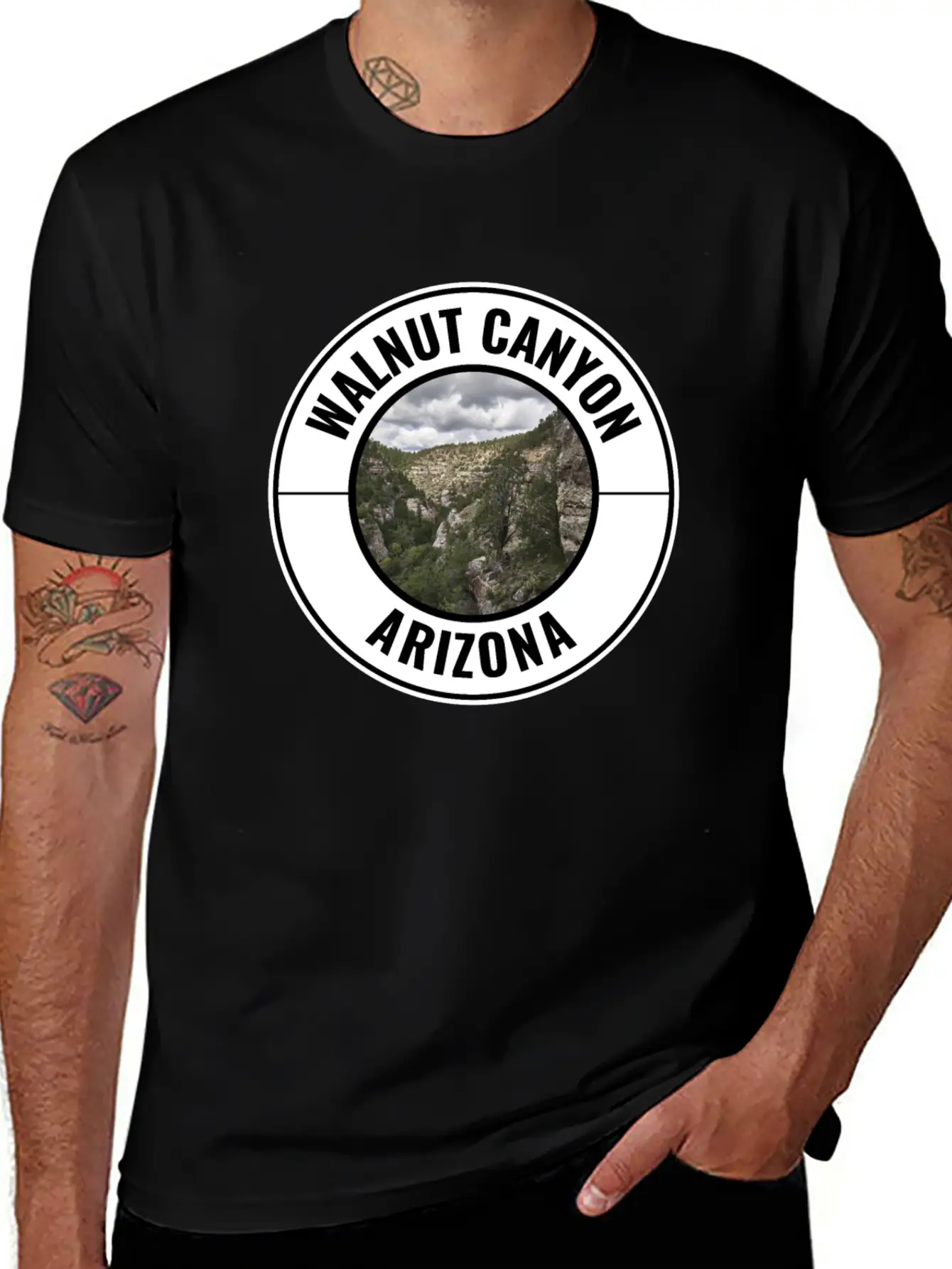 Walnut Canyon National Monument Arizona Breathable Soft Cotton T-Shirt – Timeless Casual Look