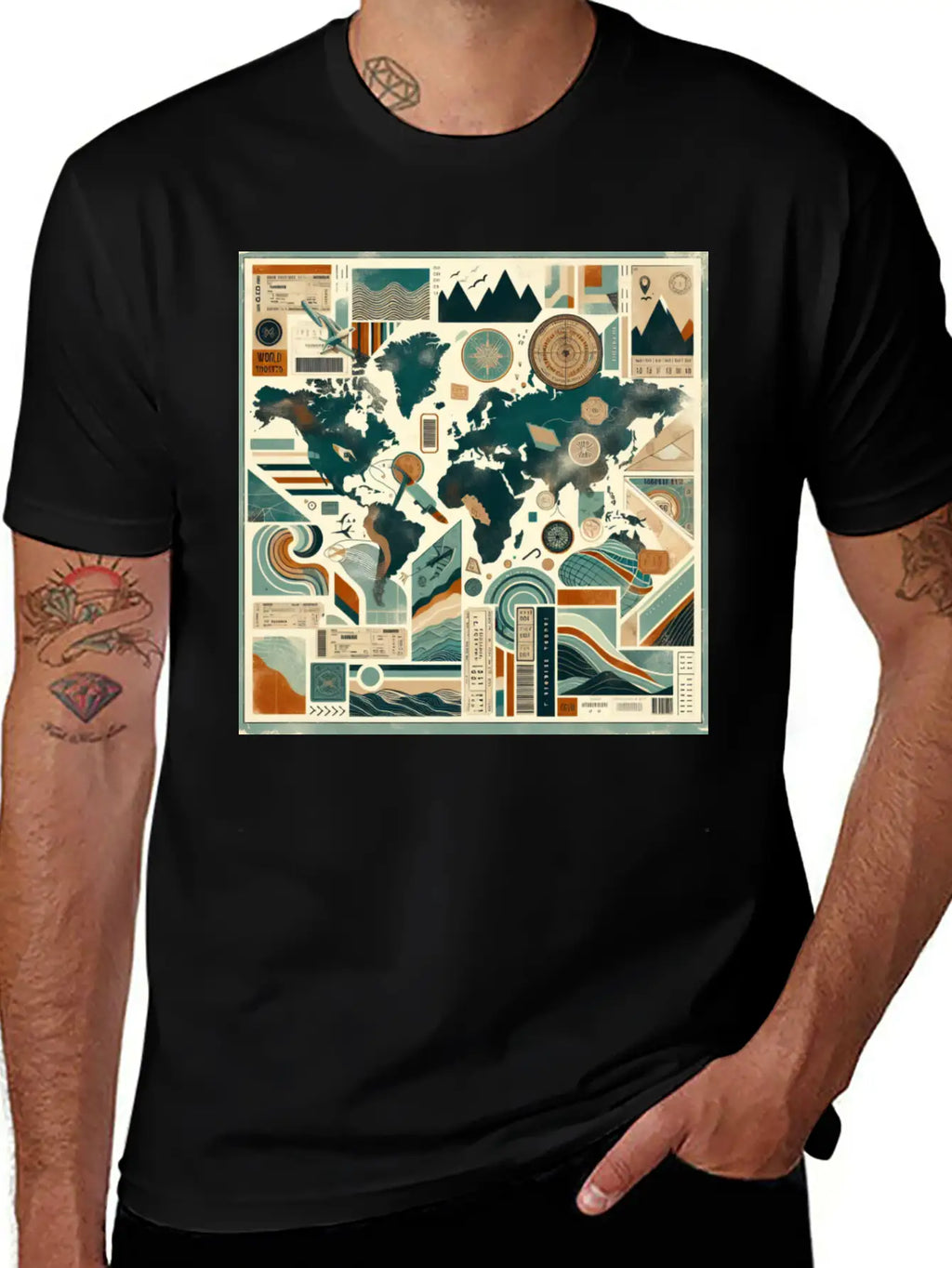 Wanderlust Layers Classic Cotton Tee – Unisex Comfort For Any Season