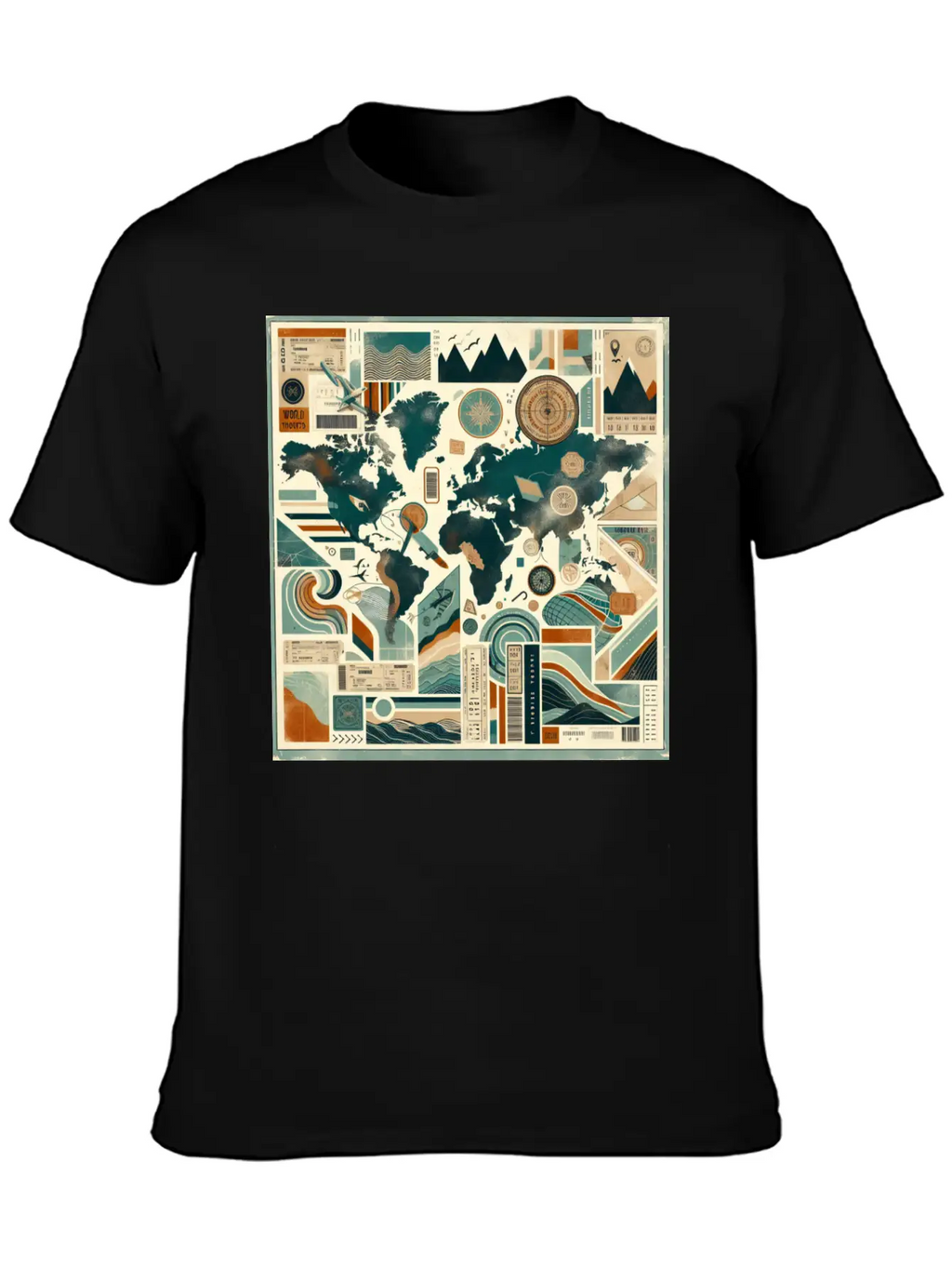Wanderlust Layers Classic Cotton Tee – Unisex Comfort For Any Season