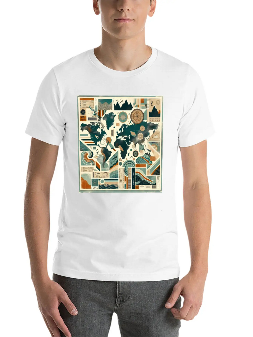 Wanderlust Layers Classic Cotton Tee – Unisex Comfort For Any Season
