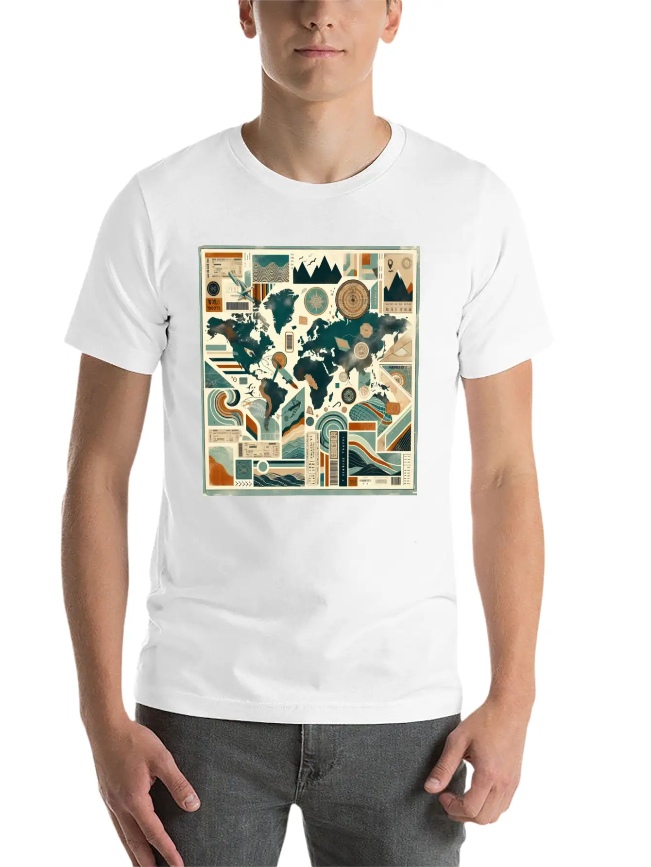 Wanderlust Layers Classic Cotton Tee – Unisex Comfort For Any Season