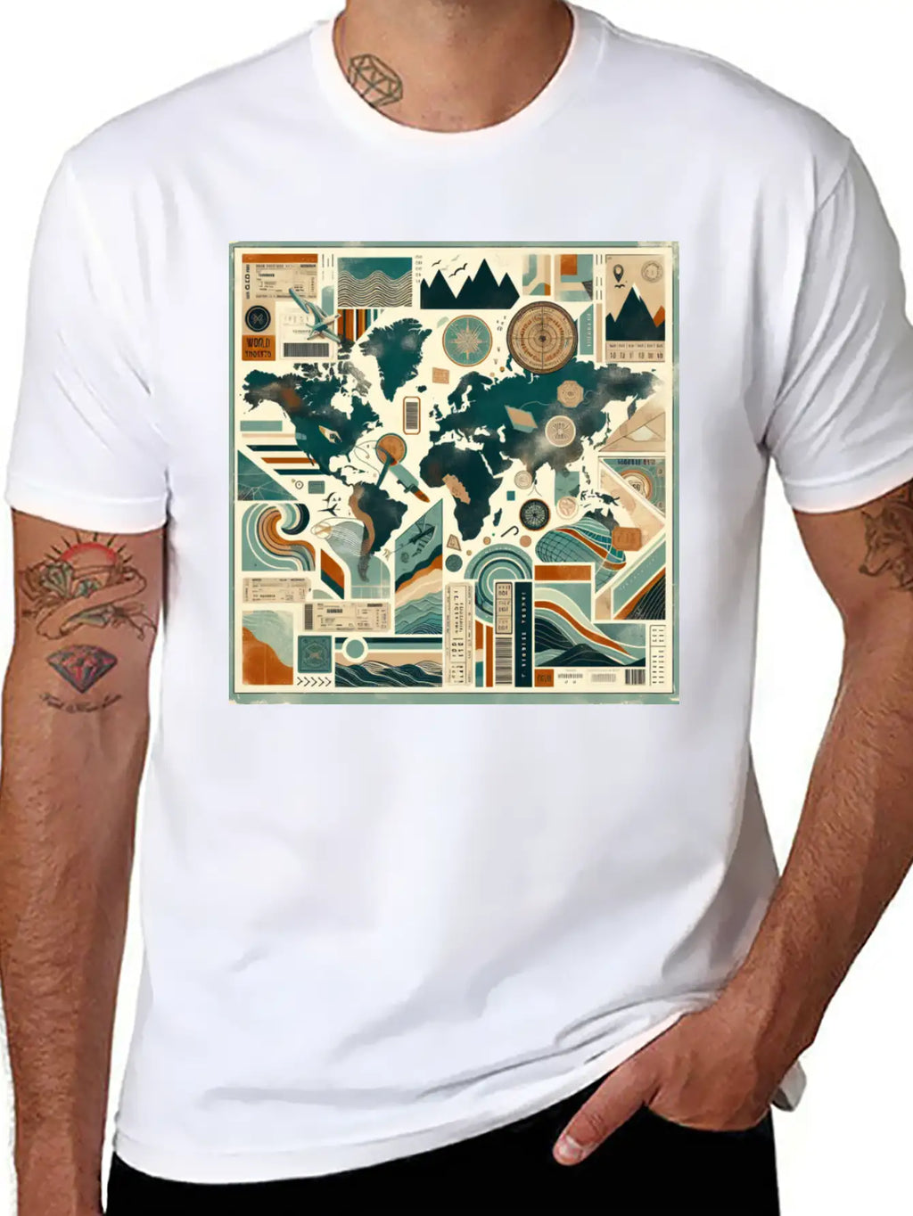 Wanderlust Layers Classic Cotton Tee – Unisex Comfort For Any Season