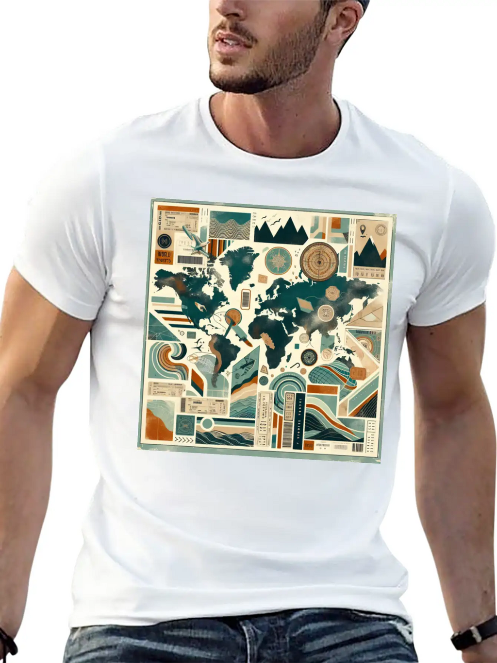 Wanderlust Layers Classic Cotton Tee – Unisex Comfort For Any Season