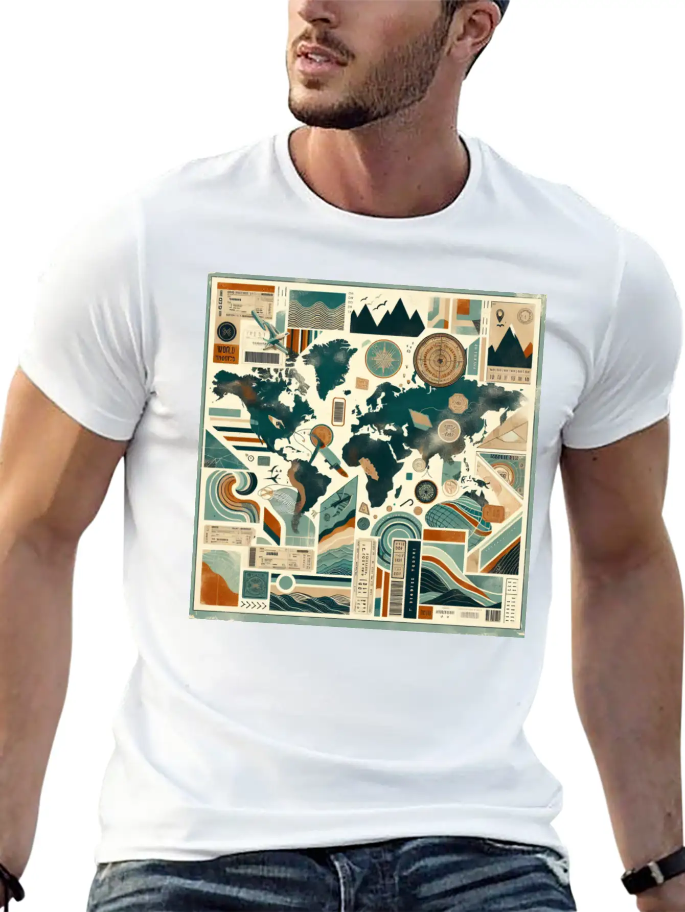 Wanderlust Layers Classic Cotton Tee – Unisex Comfort For Any Season