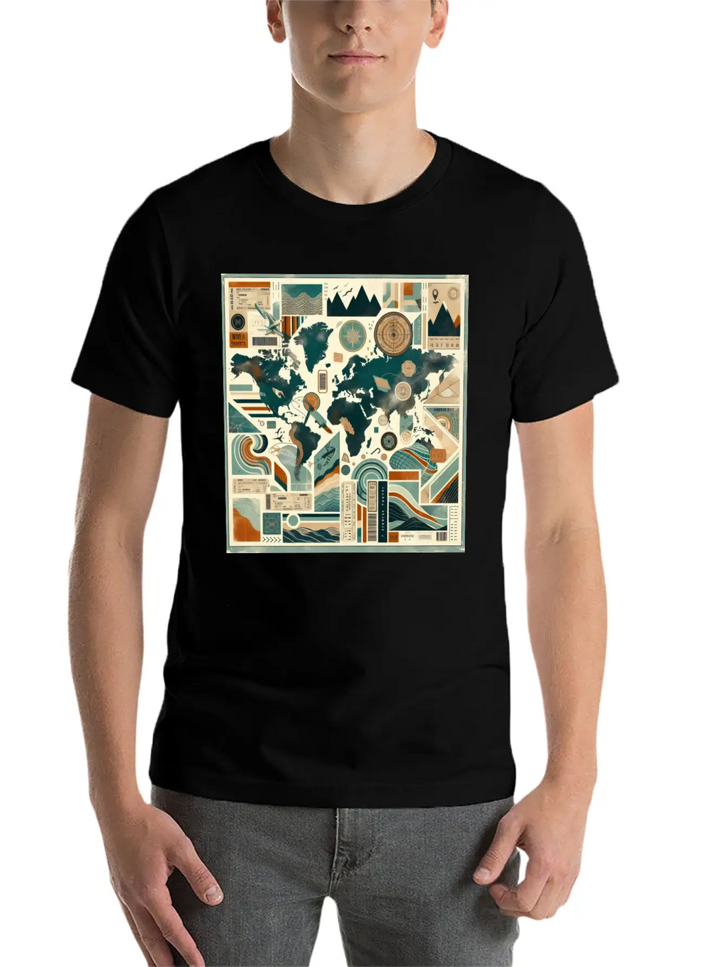 Wanderlust Layers Classic Cotton Tee – Unisex Comfort For Any Season