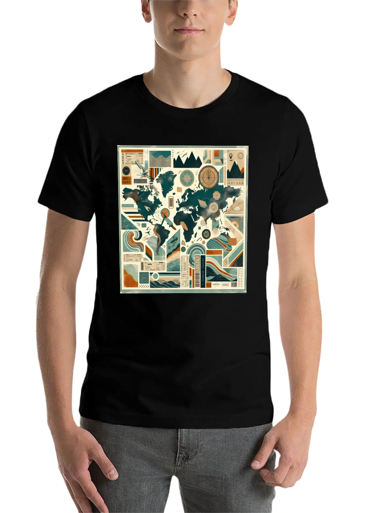 Wanderlust Layers Classic Cotton Tee – Unisex Comfort For Any Season