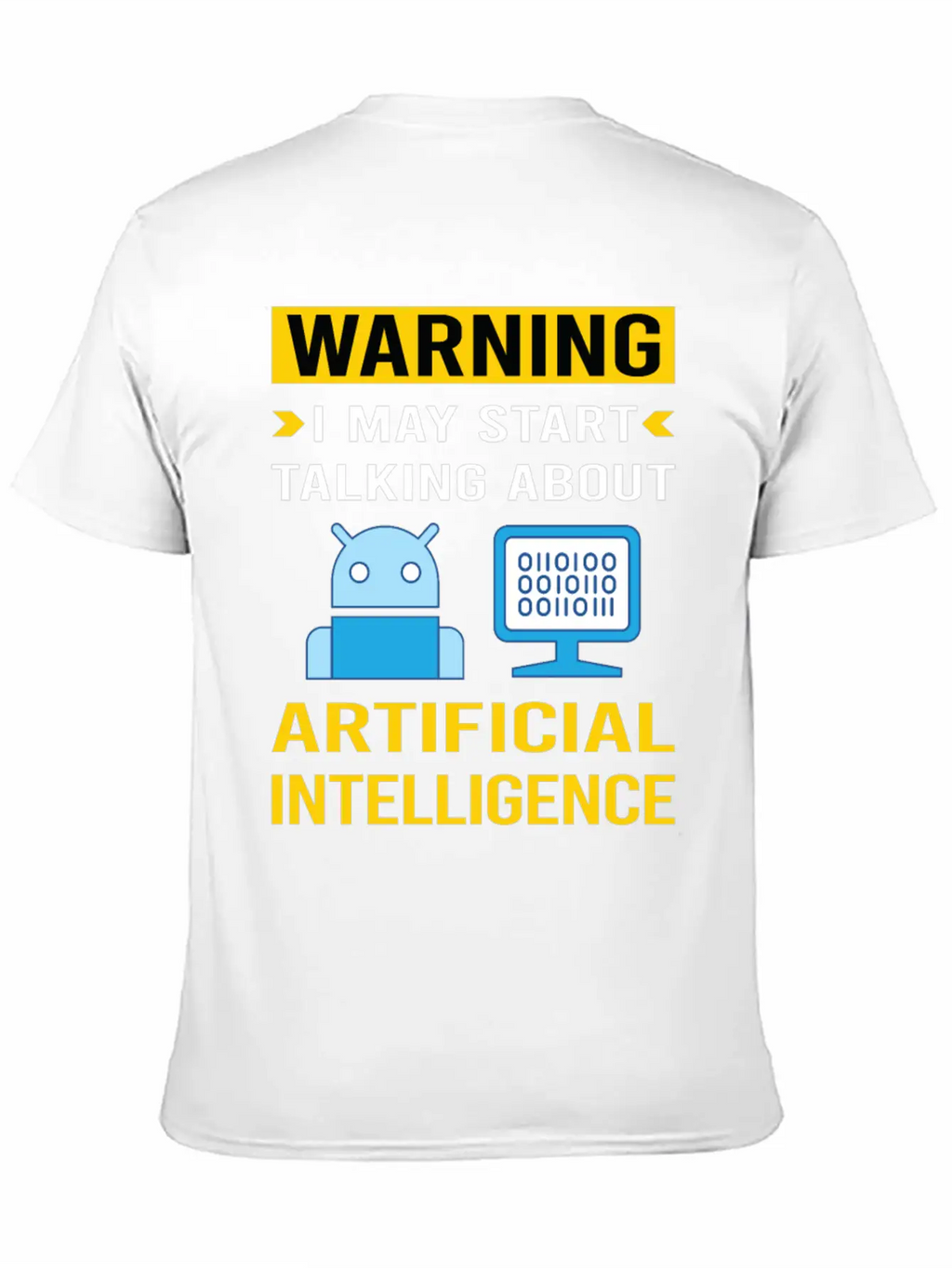 Warning Artificial Intelligence AI Classic Cotton Tee – Unisex Comfort For Any Season