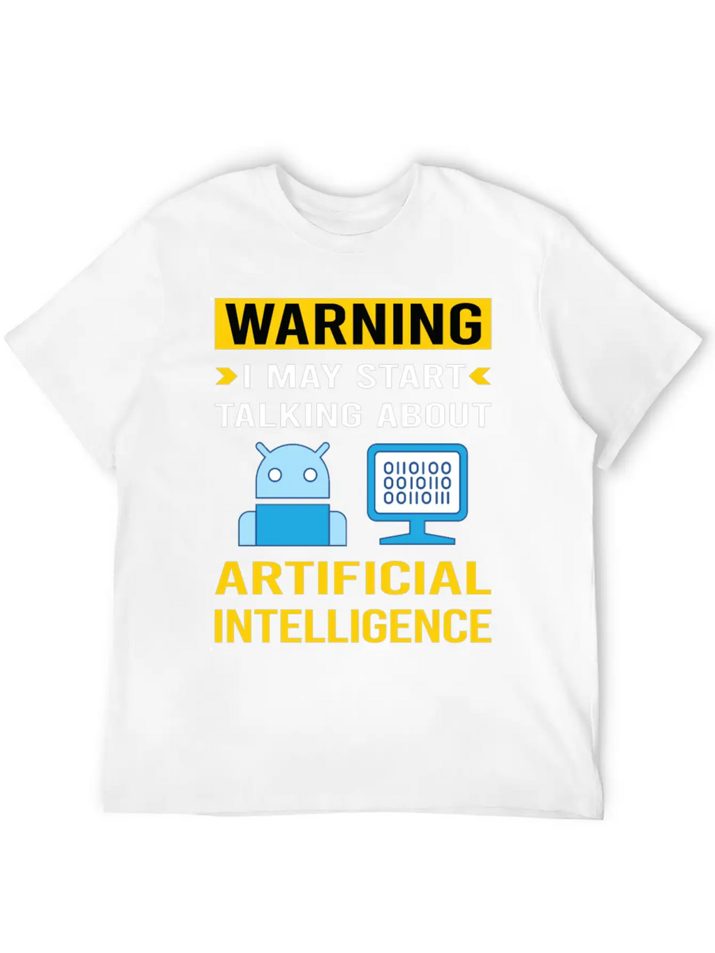 Warning Artificial Intelligence AI Classic Cotton Tee – Unisex Comfort For Any Season