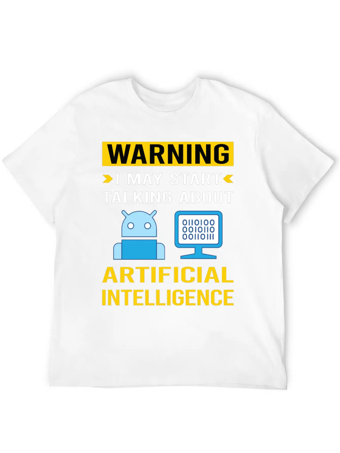 Warning Artificial Intelligence AI Classic Cotton Tee – Unisex Comfort For Any Season