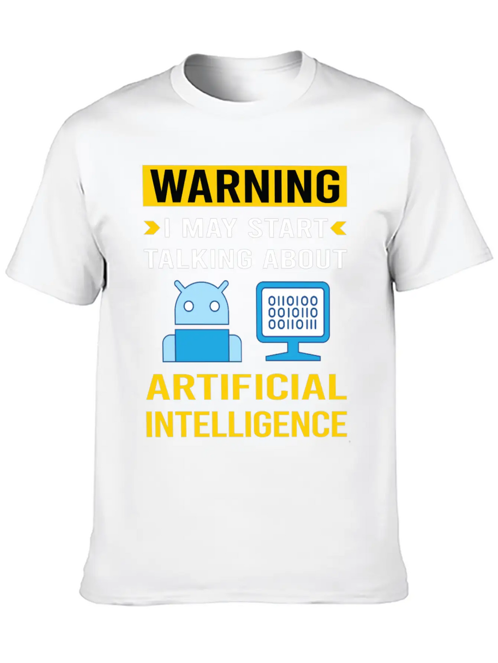 Warning Artificial Intelligence AI Classic Cotton Tee – Unisex Comfort For Any Season