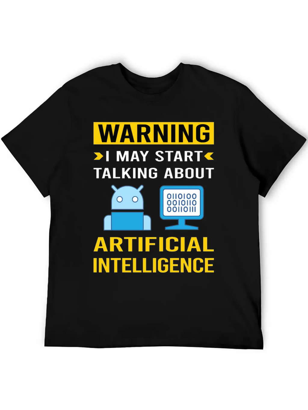 Warning Artificial Intelligence AI Classic Cotton Tee – Unisex Comfort For Any Season