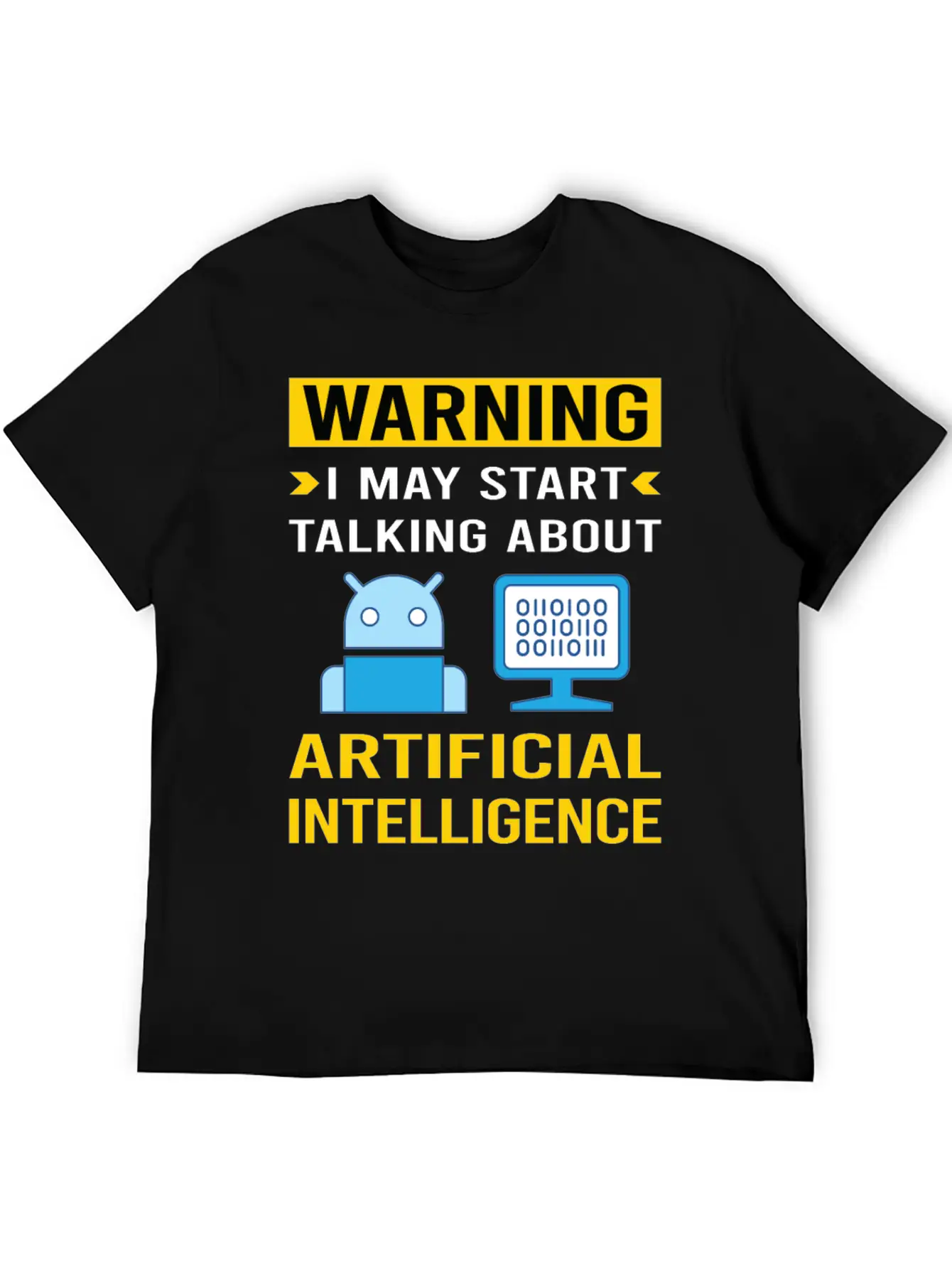 Warning Artificial Intelligence AI Classic Cotton Tee – Unisex Comfort For Any Season