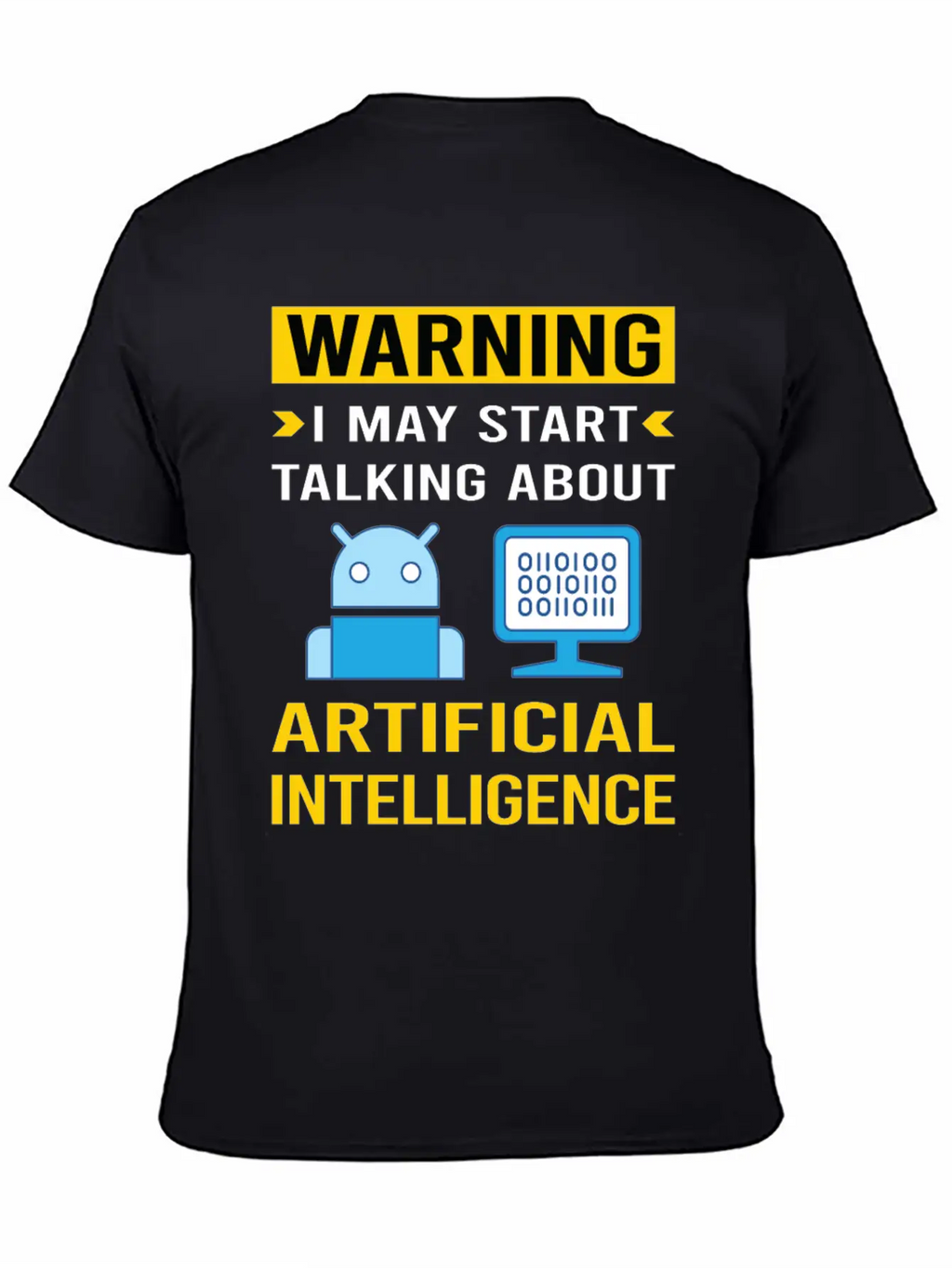 Warning Artificial Intelligence AI Classic Cotton Tee – Unisex Comfort For Any Season