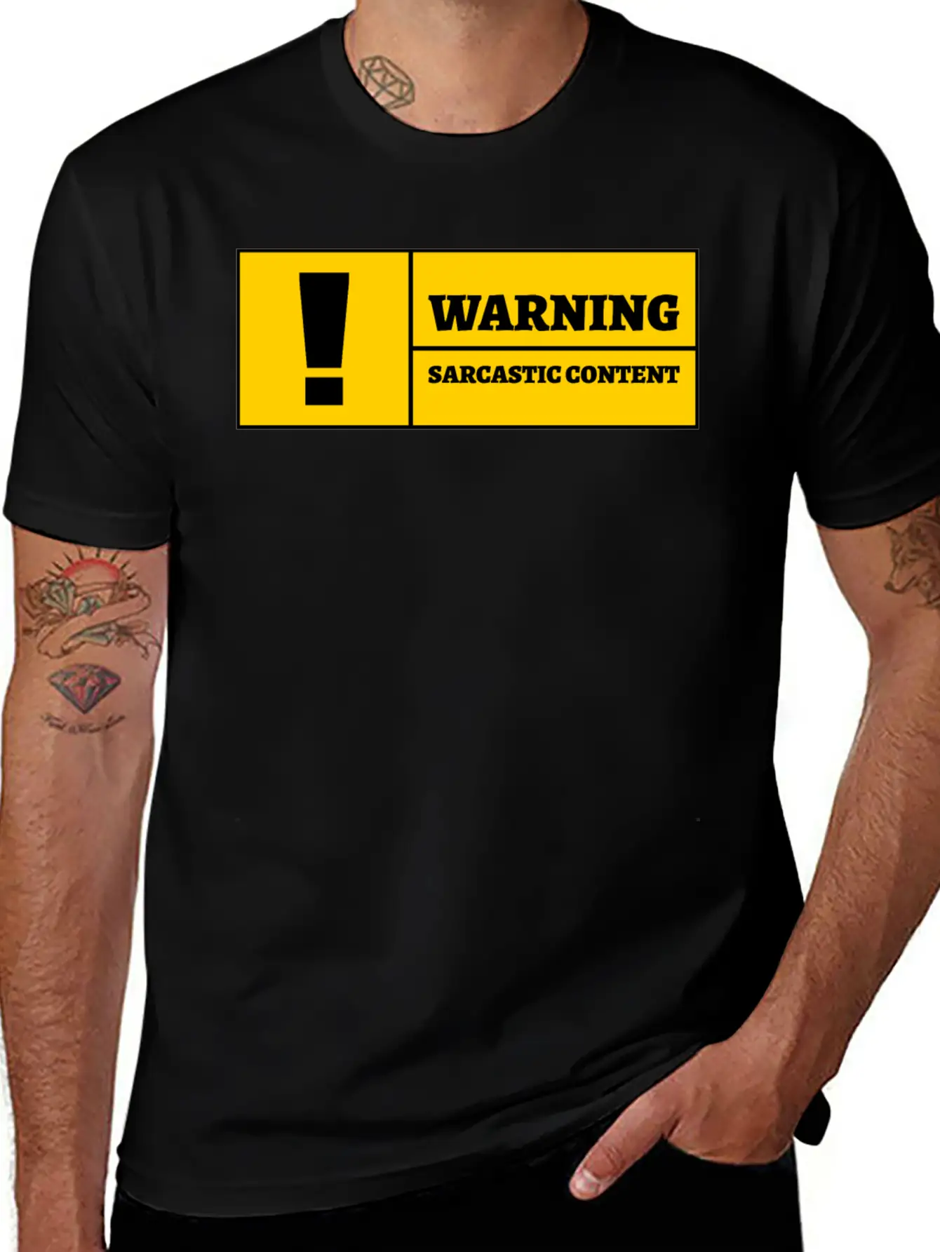 Warning Sarcastic Content Funny Sarcastic Quote Essential Cotton Tee For Daily Outfits – Unisex Style