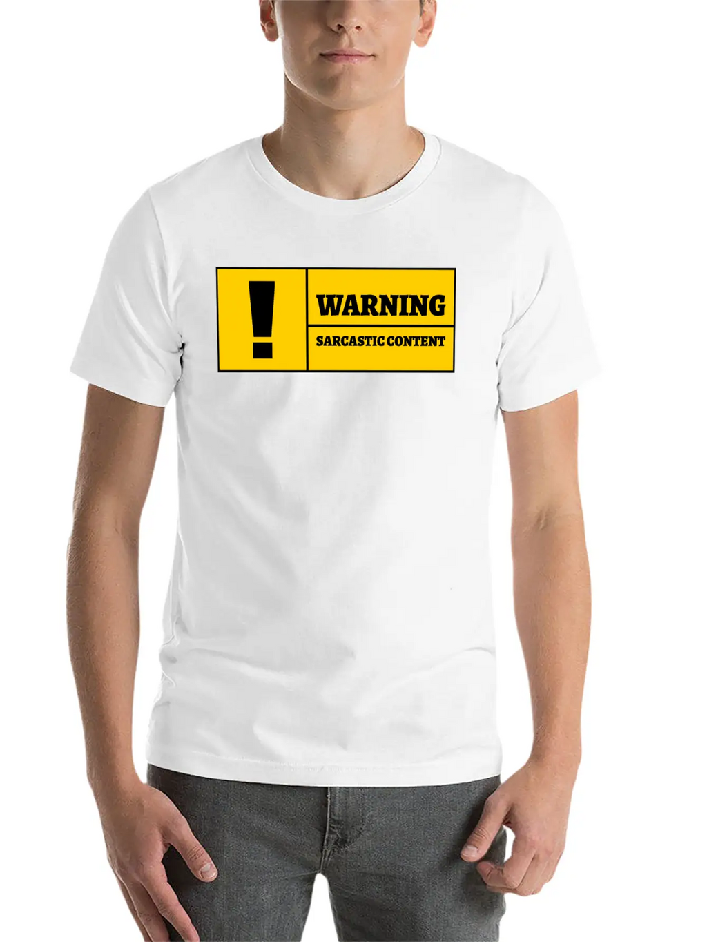 Warning Sarcastic Content Funny Sarcastic Quote Essential Cotton Tee For Daily Outfits – Unisex Style