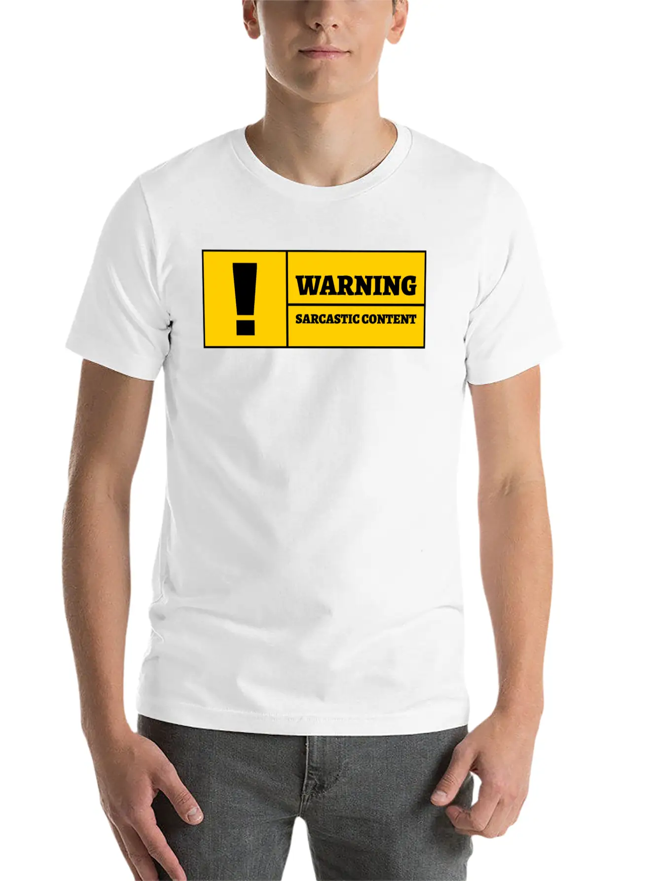 Warning Sarcastic Content Funny Sarcastic Quote Essential Cotton Tee For Daily Outfits – Unisex Style