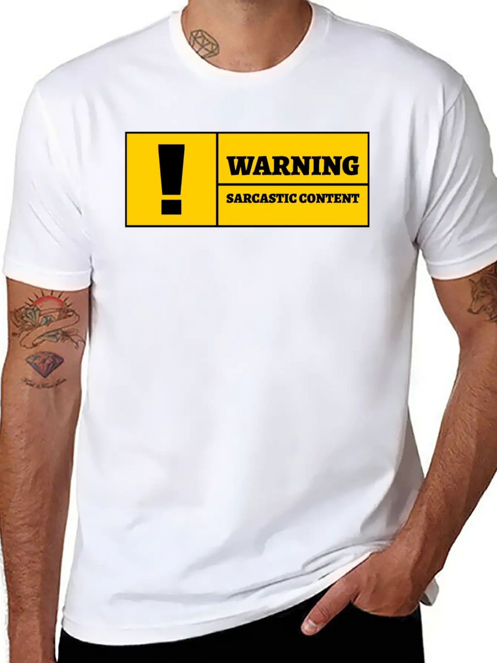 Warning Sarcastic Content Funny Sarcastic Quote Essential Cotton Tee For Daily Outfits – Unisex Style