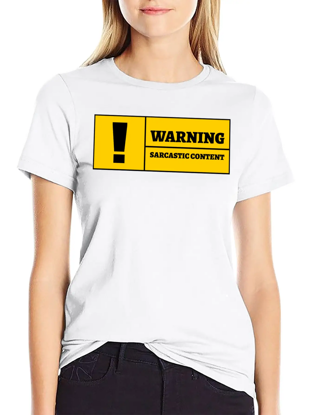 Warning Sarcastic Content Funny Sarcastic Quote Essential Cotton Tee For Daily Outfits – Unisex Style