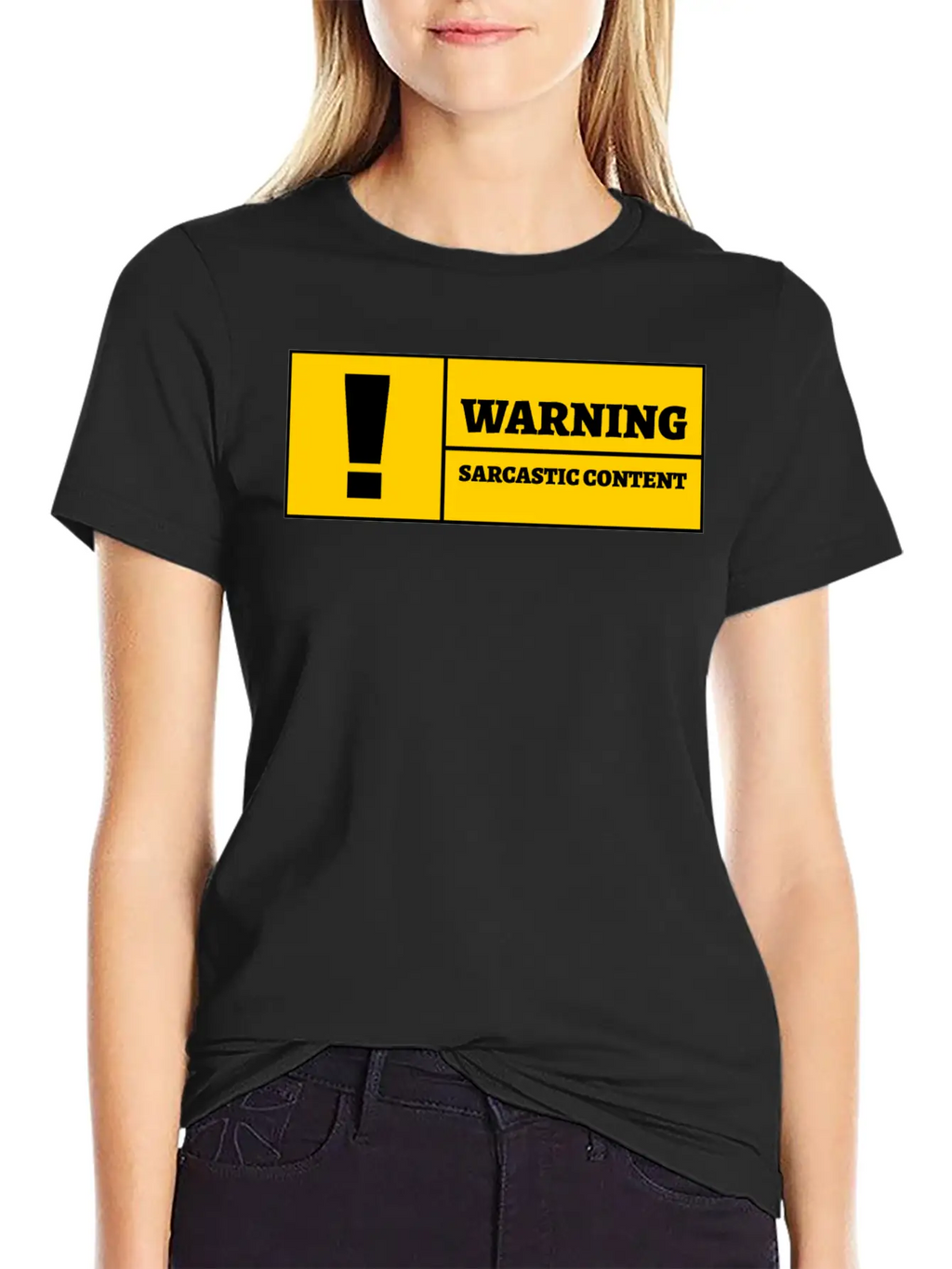 Warning Sarcastic Content Funny Sarcastic Quote Essential Cotton Tee For Daily Outfits – Unisex Style