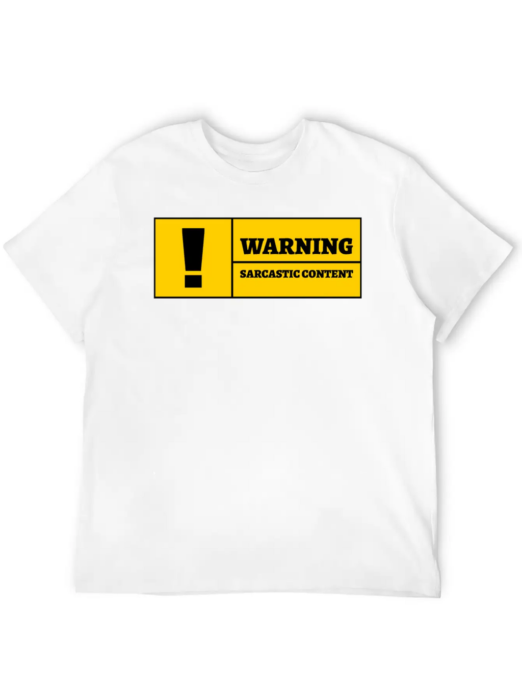 Warning Sarcastic Content Funny Sarcastic Quote Essential Cotton Tee For Daily Outfits – Unisex Style