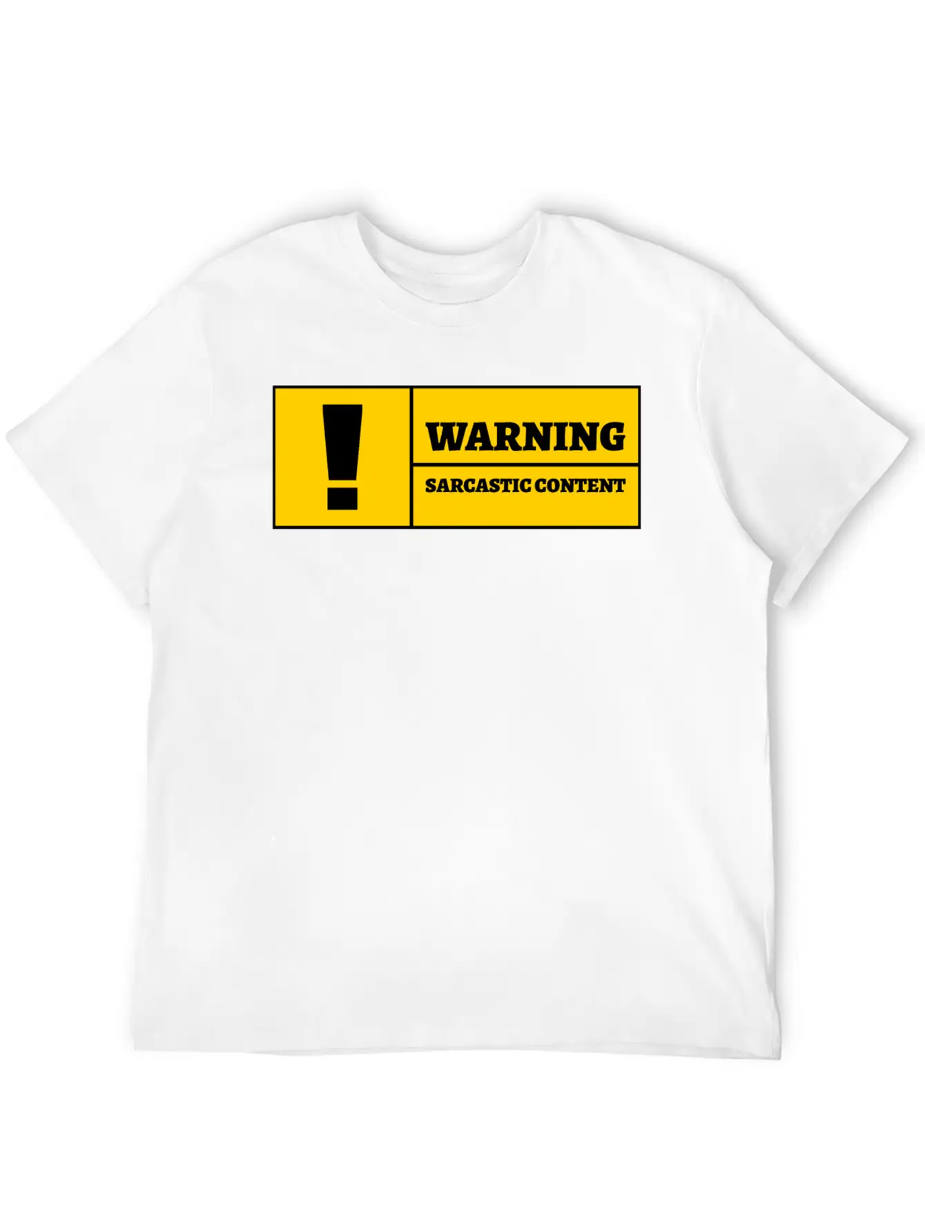 Warning Sarcastic Content Funny Sarcastic Quote Essential Cotton Tee For Daily Outfits – Unisex Style