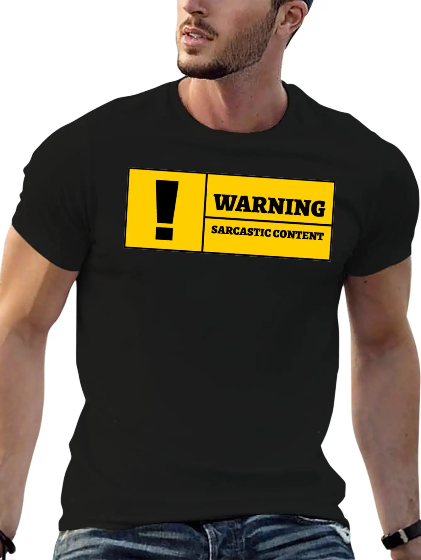 Warning Sarcastic Content Funny Sarcastic Quote Essential Cotton Tee For Daily Outfits – Unisex Style