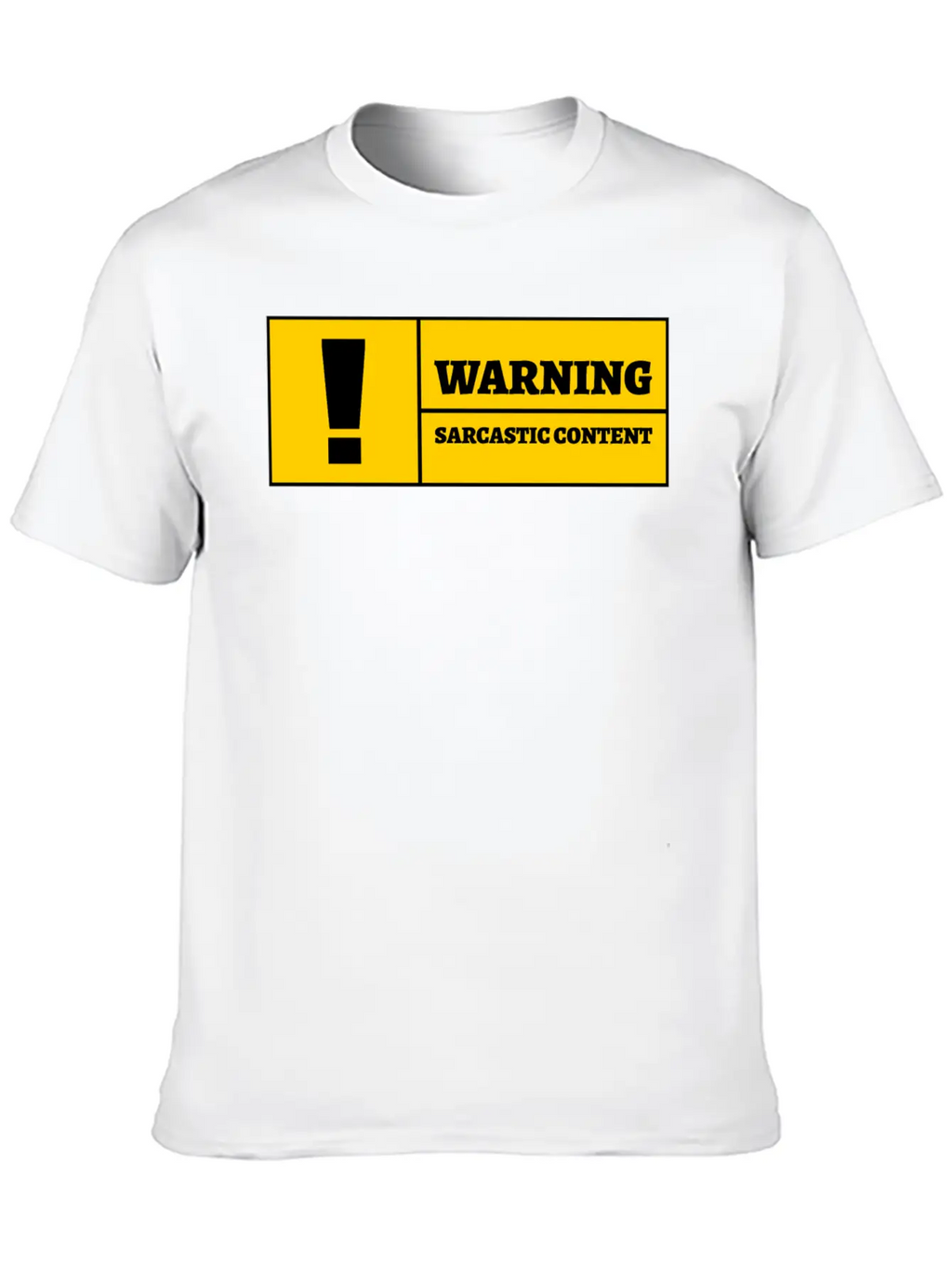 Warning Sarcastic Content Funny Sarcastic Quote Essential Cotton Tee For Daily Outfits – Unisex Style