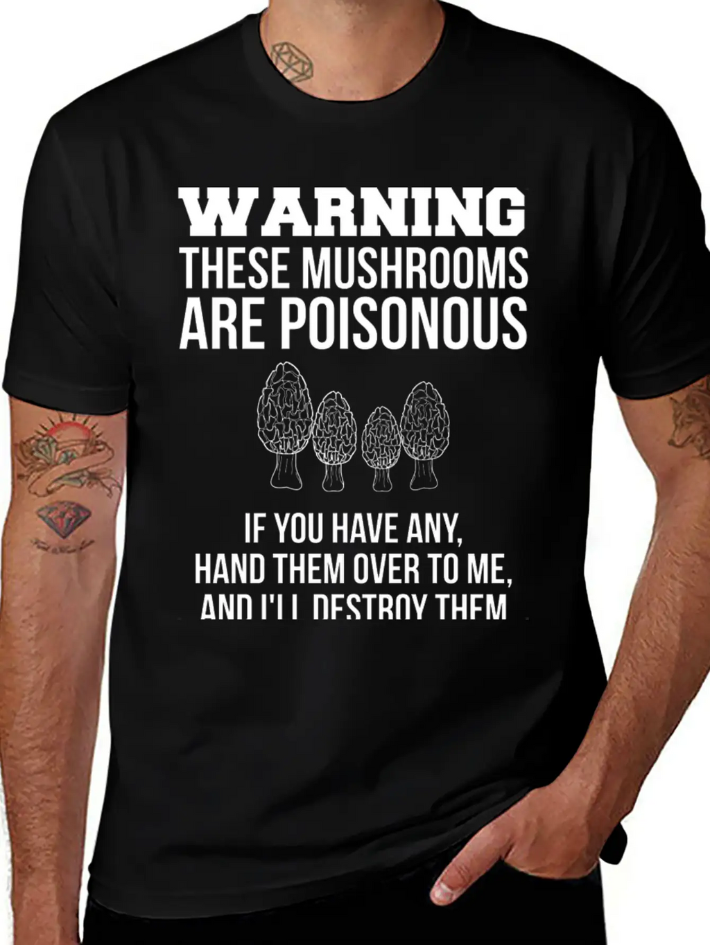 Warning These Mushrooms Are Poisonous Mushroom Unisex Casual T-Shirt – Clean Design For Daily Comfort