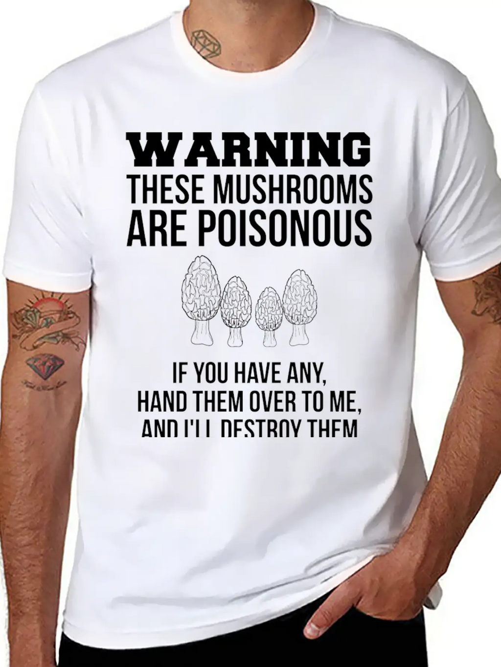Warning These Mushrooms Are Poisonous Mushroom Unisex Casual T-Shirt – Clean Design For Daily Comfort