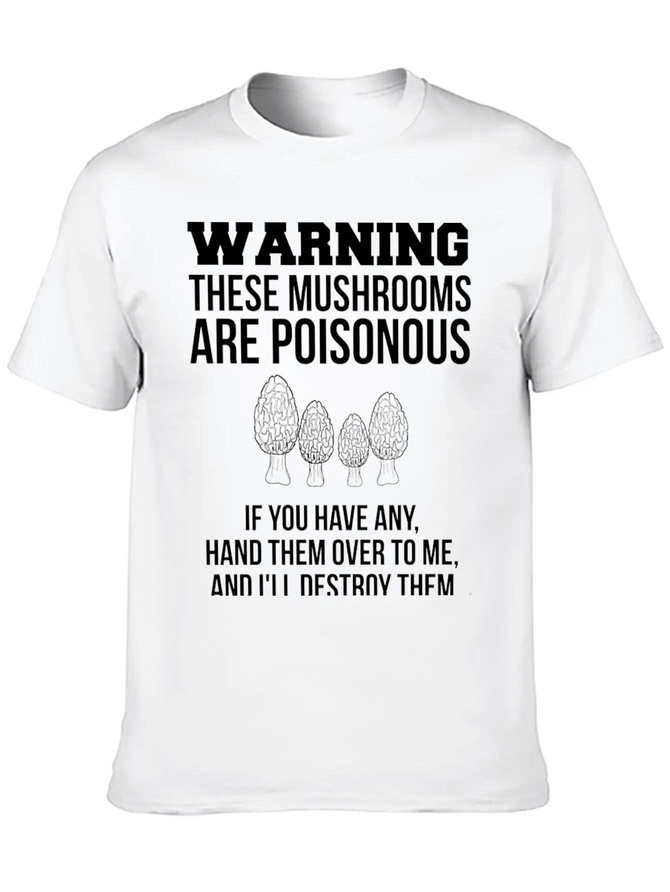 Warning These Mushrooms Are Poisonous Mushroom Unisex Casual T-Shirt – Clean Design For Daily Comfort